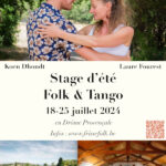 Affiche Laure&Koen été 2024 Folk & Tango QR code